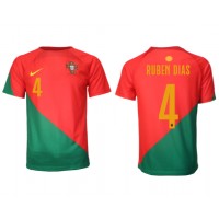 Portugal Ruben Dias #4 Domaci Dres SP 2022 Kratak Rukav